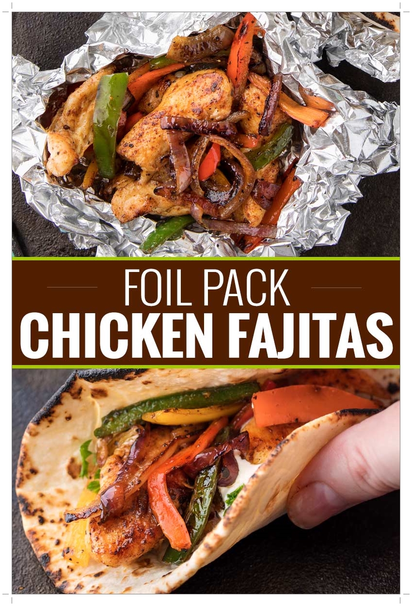 Foil Pack Chicken Fajitas (Hobo Packs)