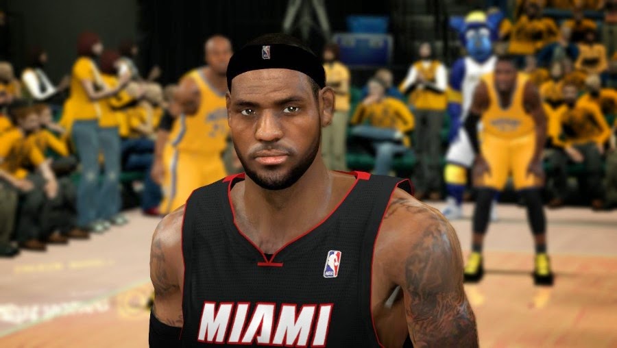 NBA 2K14 Realistic LeBron James Face Mod