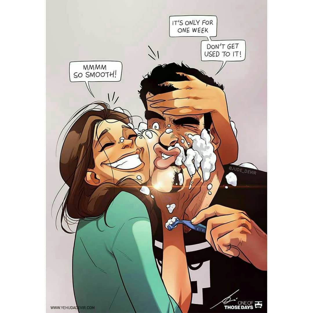 70 Fascinating Illustrations Of A Married Couple's Everyday Life 70 Fascinating Illustrations Of A Married Couple's Everyday Life