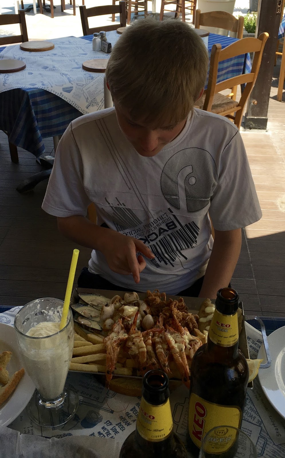 A seafood lovers paradise Ocean Basket restaurant in Cyprus