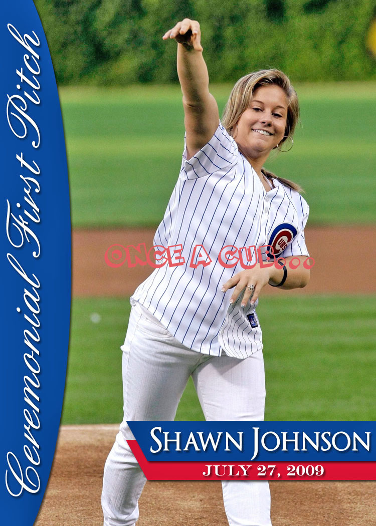 Once a Cub First Pitch Friday Shawn Johnson