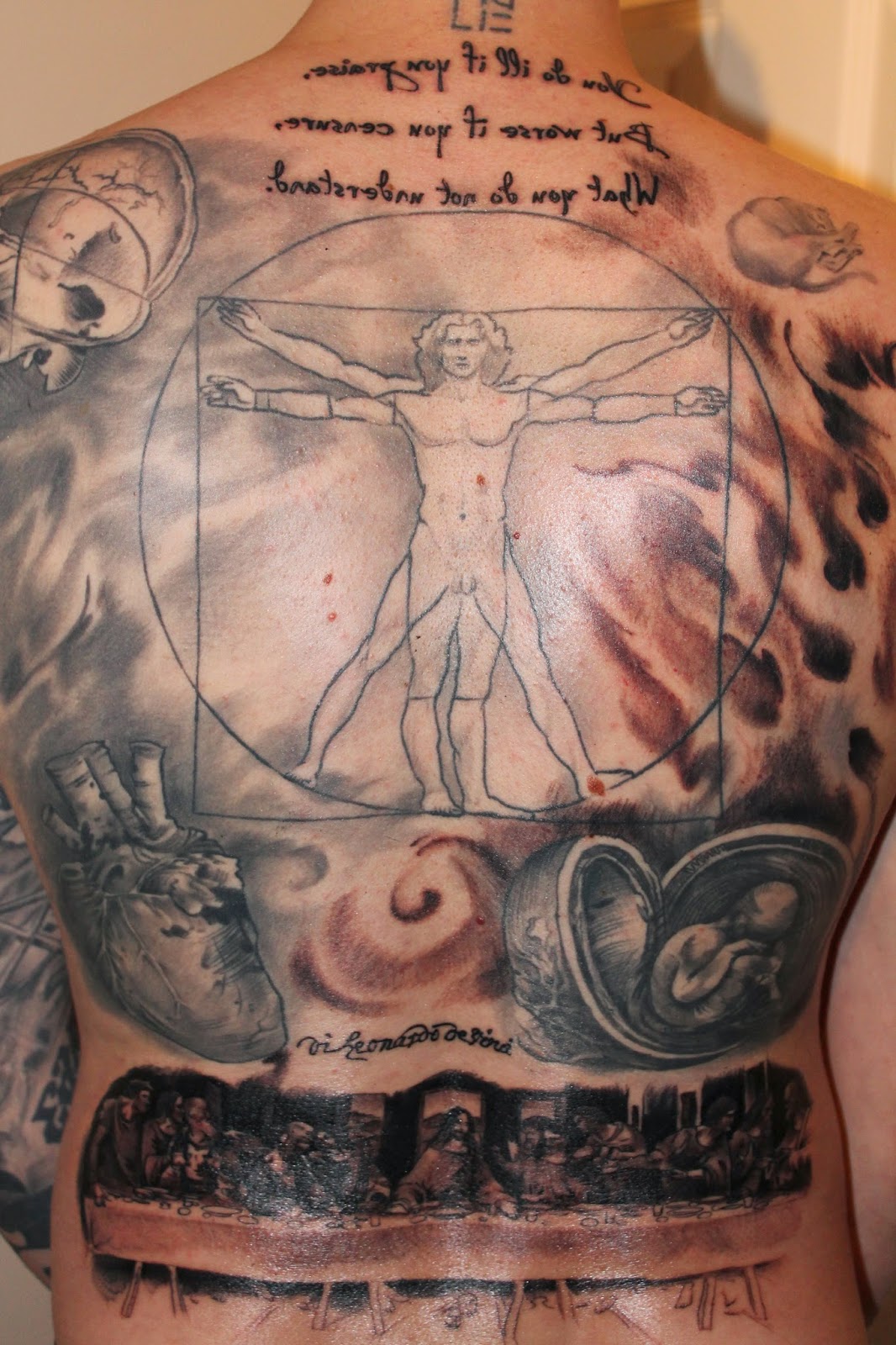 TATTOOS: Grey Scale Tattoos by Lee Smith at The Tattoo ...
 Leonardo Da Vinci Tattoo