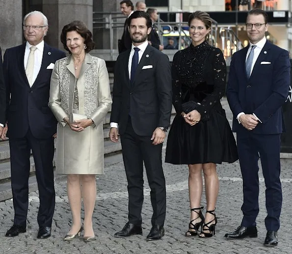 King Carl Gustaf, Queen Silvia, Princess Madeleine, Prince Carl Philip and Prince Daniel attended a concert by the Royal Stockholm Philharmonic Orchestra