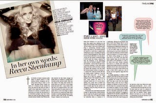 Recent Photojournalism by Nick van der Leek: Reeva, in her own words [May 2014 Marie Claire p94-97]