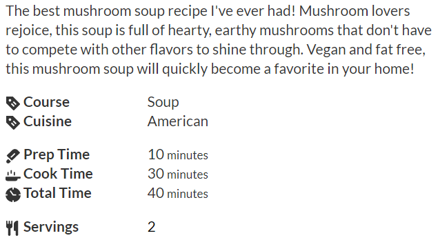 Best Ever Mushroom Soup Recipe