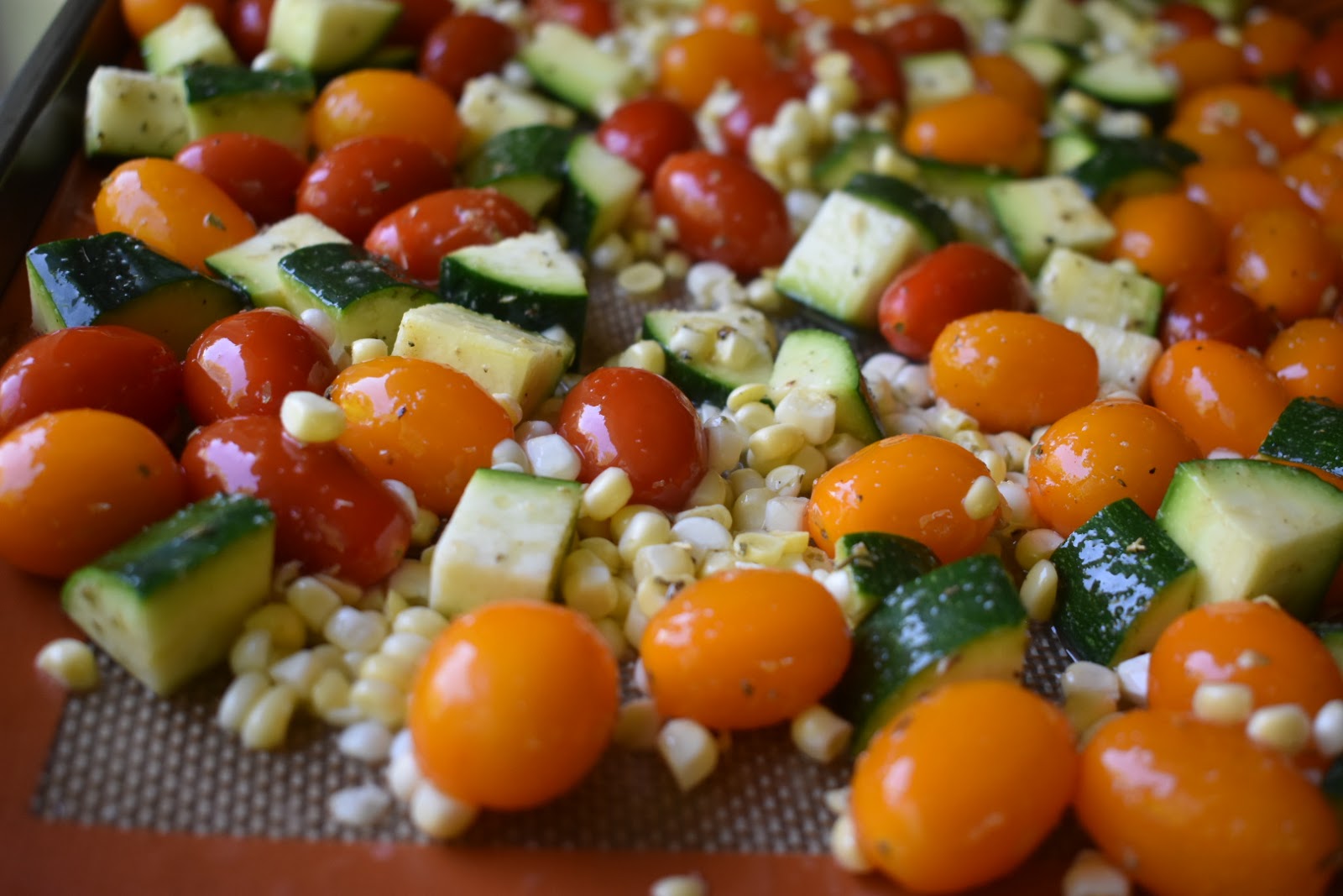 Summer Vegetables Baked in Parchment Paper