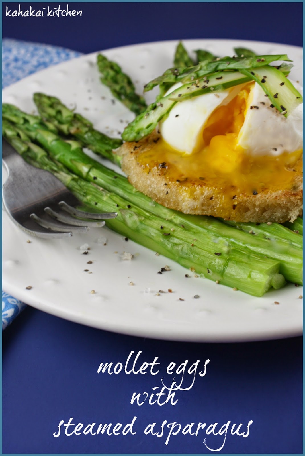 Kahakai Kitchen Jacques Pépin's Mollet Eggs with Steamed Asparagus