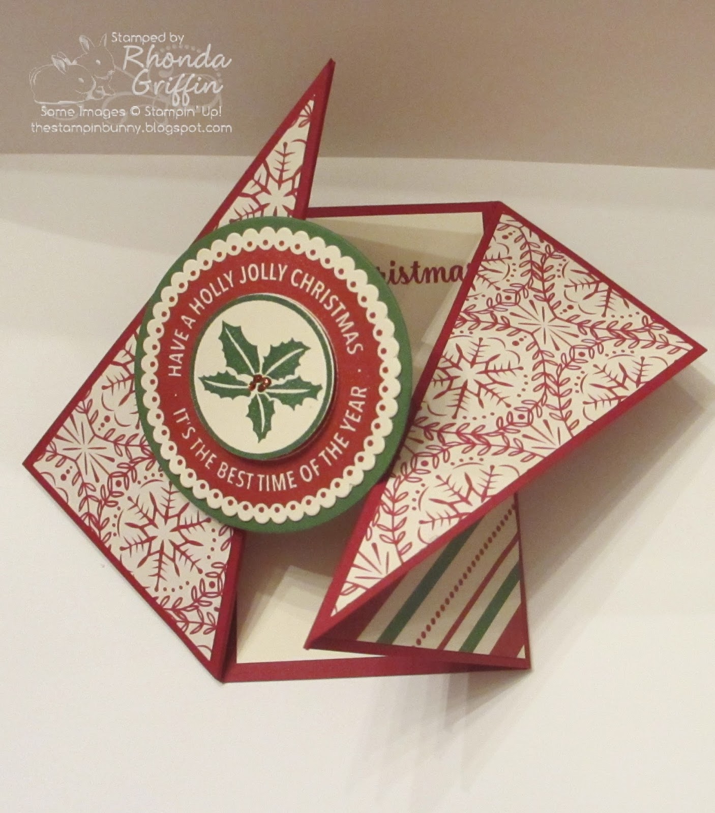 The Stampin' Bunny Twist Gatefold Christmas Card Stampin' Up!