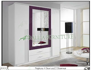 Lemari Pakaian Modern Sliding Laci Neptune Lemari Pakaian Modern Sliding Laci Neptune