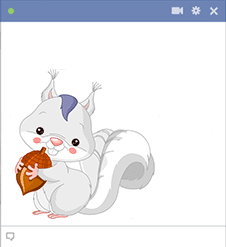 Squirrel Emoticon for Facebook