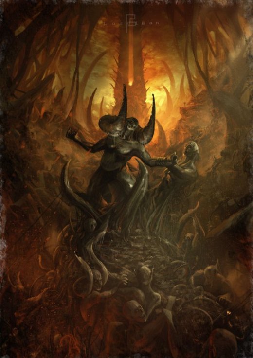 As ilustrações de fantasia sombria e terror de Pedro Sena Pedro Sena lordigan deviantart ilustrações fantasia sombria terror