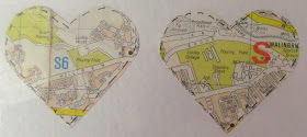map valentine card idea