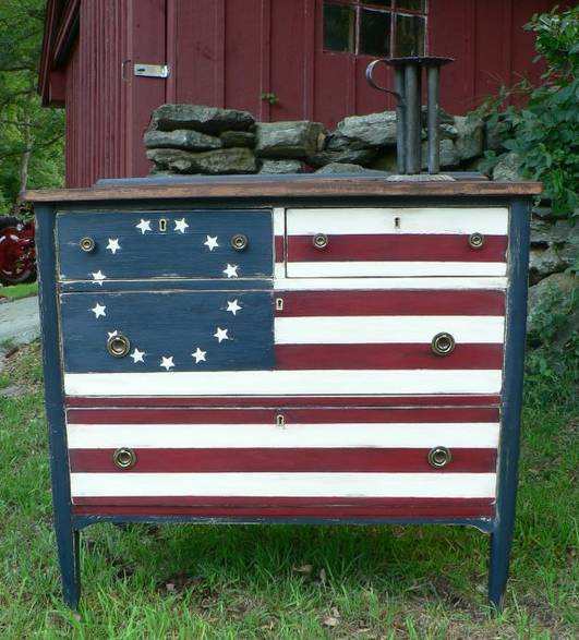 patriotic dresser Betsy Ross design