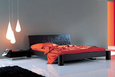 Dormitorio Principal en Rojo y Negro | Ideas para decorar, diseñar y