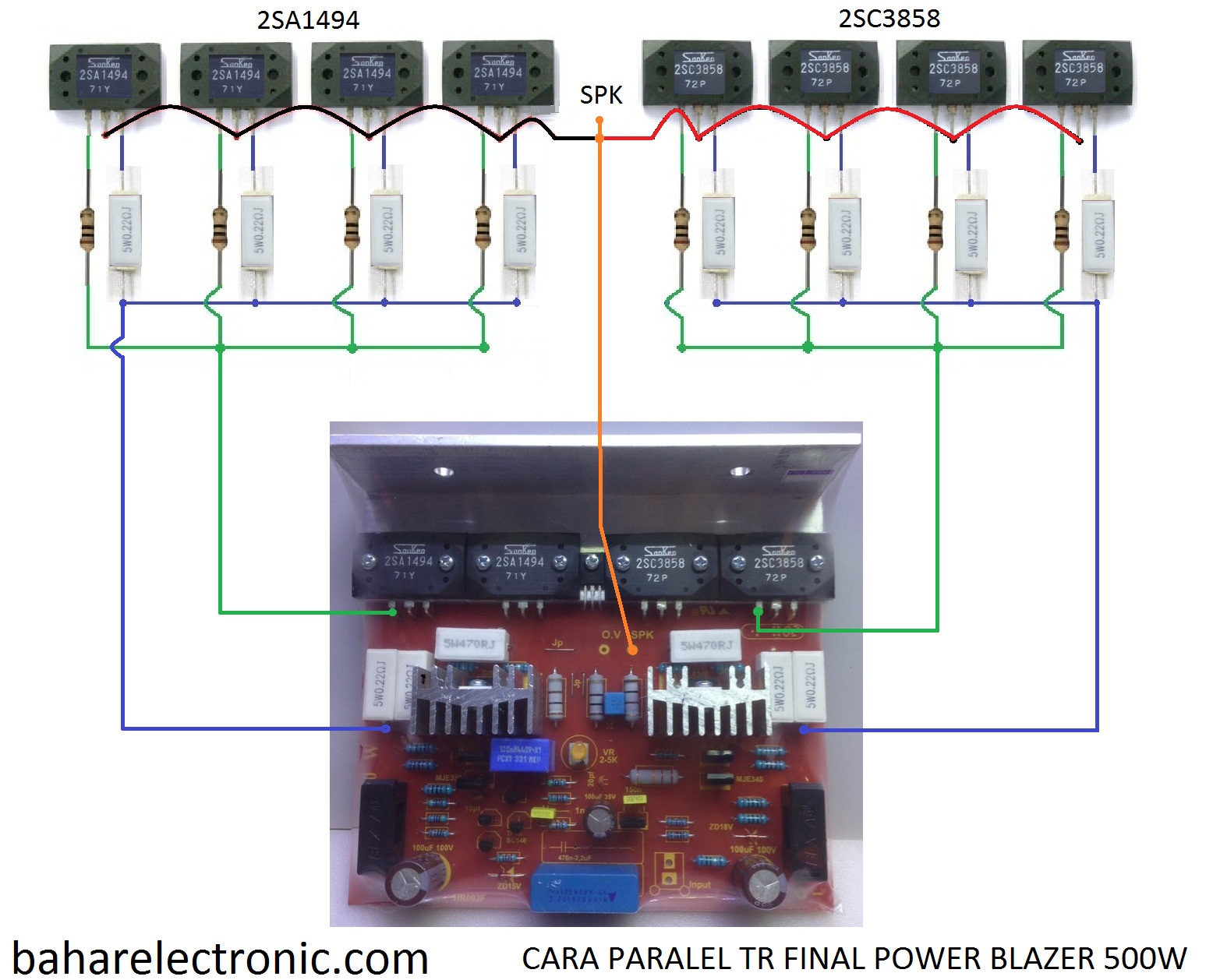 Cara Paralel TR Final Power Blazer 500W
