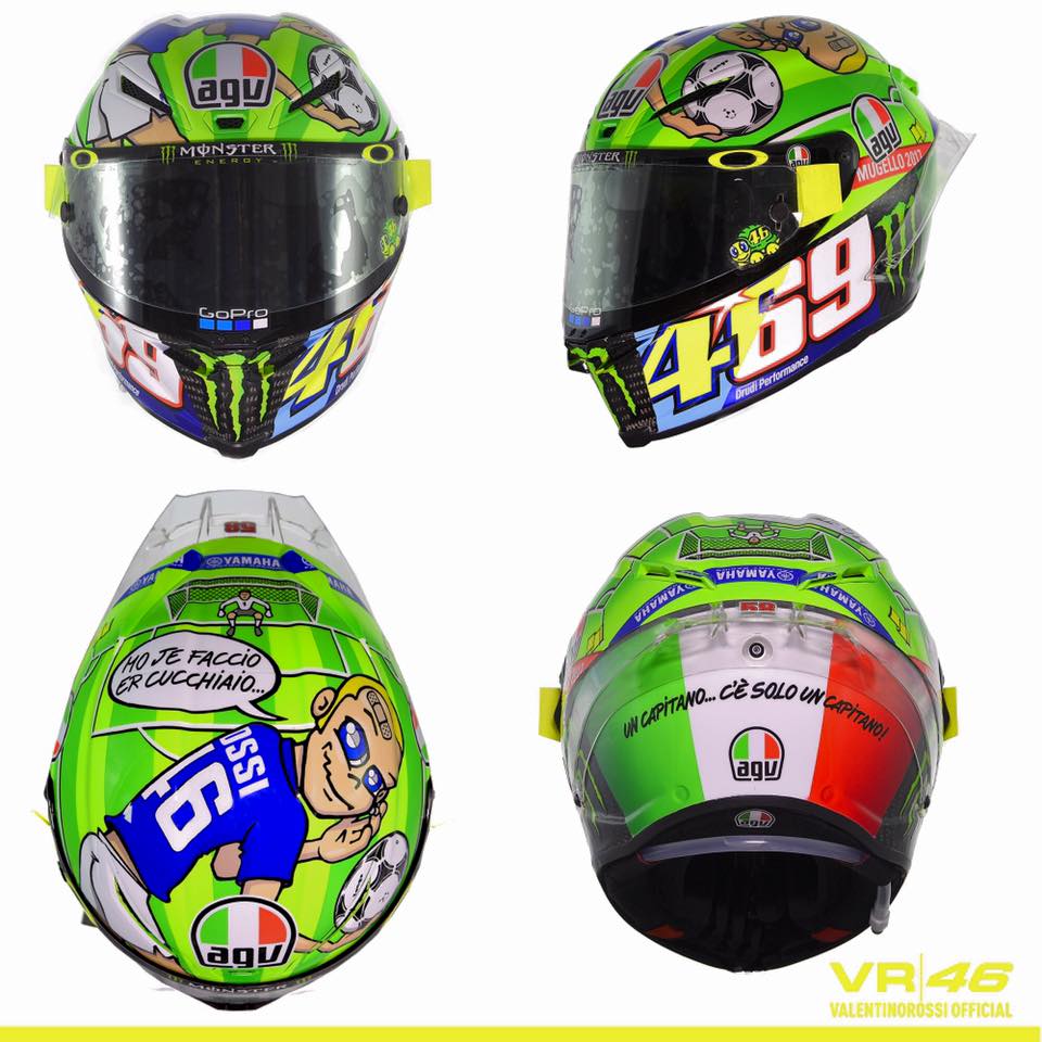 Champion Helmets Valentino Rossi 2017 Mugello Helmet