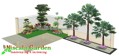 Desain Taman Tropis Modern