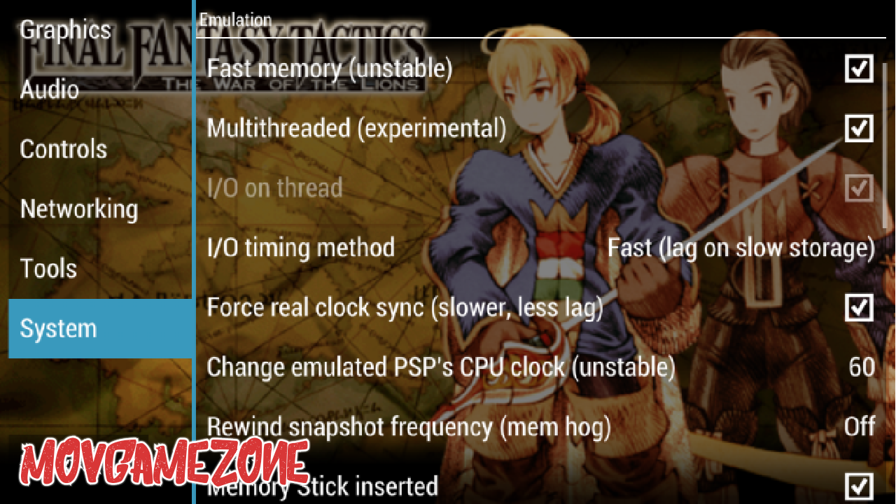 ppsspp final fantasy tactics cheats