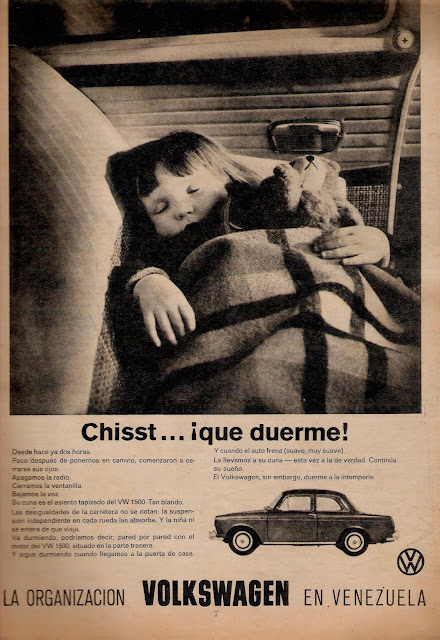 Publicidad antigua del vehículo Volkswagen 