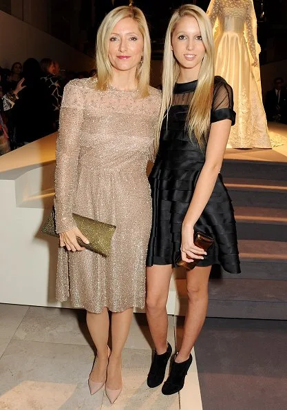 Princess Marie Chantal and Princess Olympia of Greece attended the VIP view of Valentino at Embankment Gallery