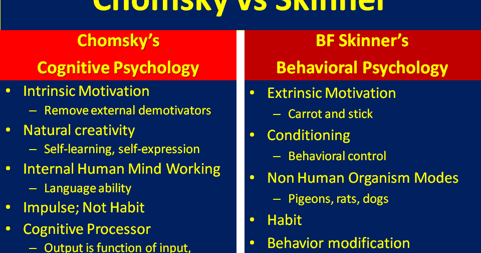 learning and life problems with blooms taxonomy impact on chomsky vs skinner