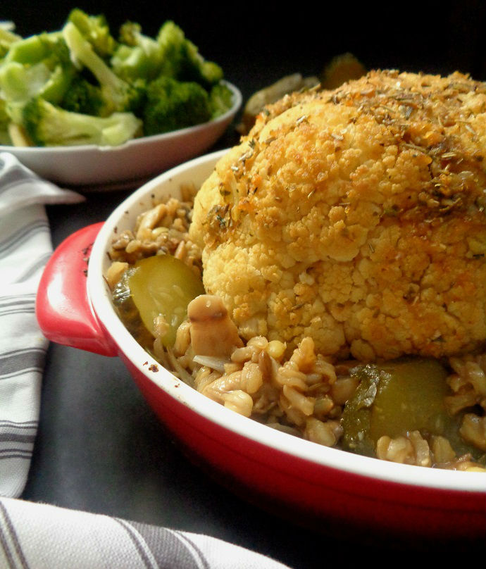 Vegewiórka Wegańska pieczeń czyli Pan Kalafior