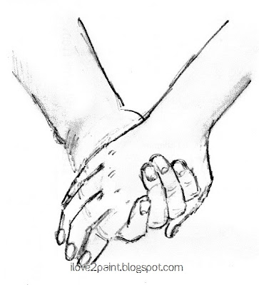 Two Hands Holding Heart Coloring Pages