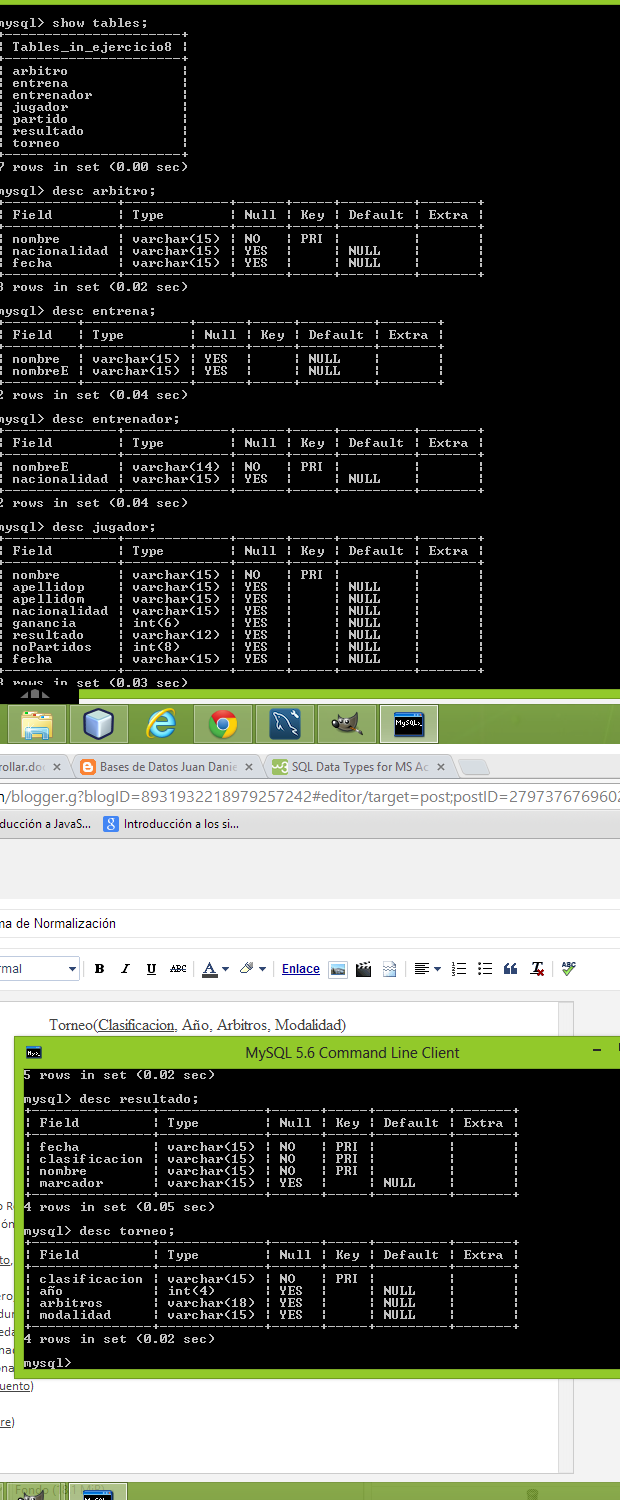 Juan Daniel Castillo Reyes Programación: MySQL Command Line Client