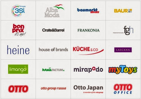 圖說: OTTO Group 集團電商多通路的部分子公司，圖片來源: OTTO 官網