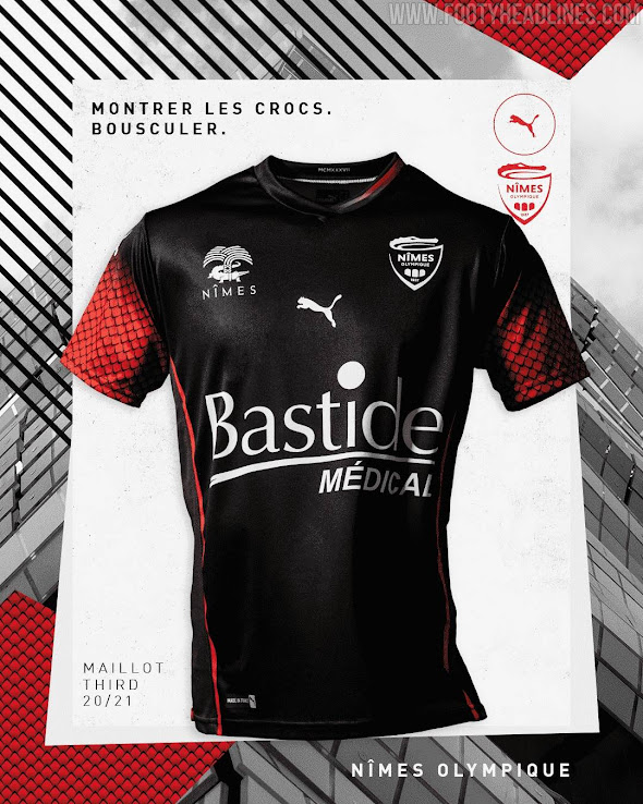 Maillot stylé Nîmes Olympique