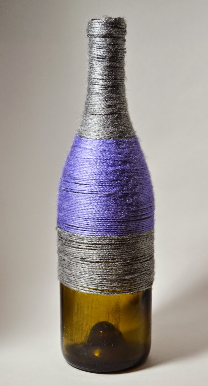 The Crafty Novice DIY Yarn Wrapped Bottle