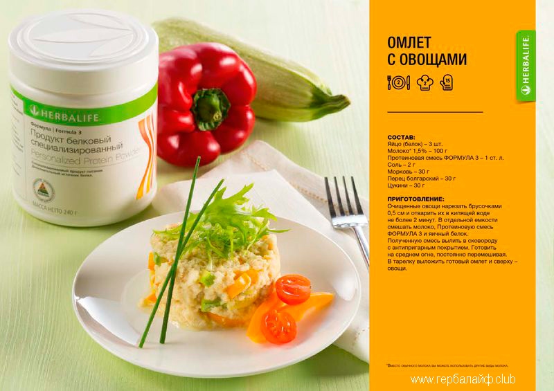 Рецепты Гербалайф