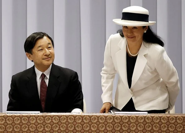 Crown Prince Naruhito and Crown Princess Masako attend a event for for Rio 2016 Olympics