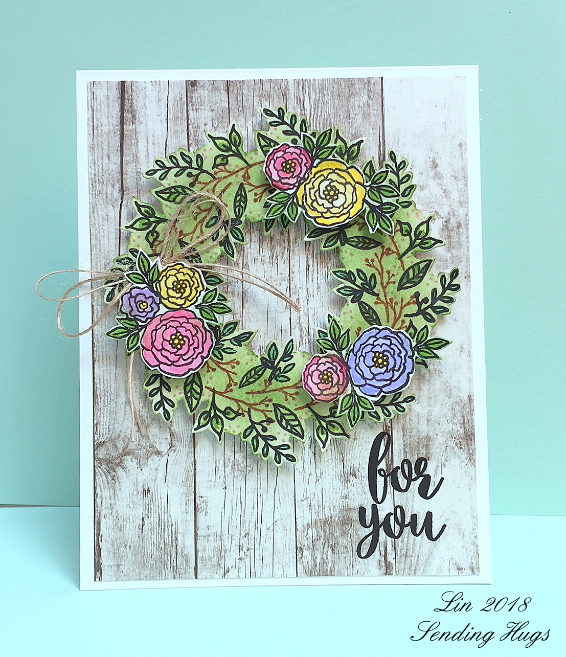 Sending Hugs Simon Says..........Use More Than One Stamp