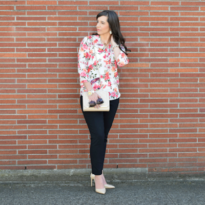 floral spring tunic for work