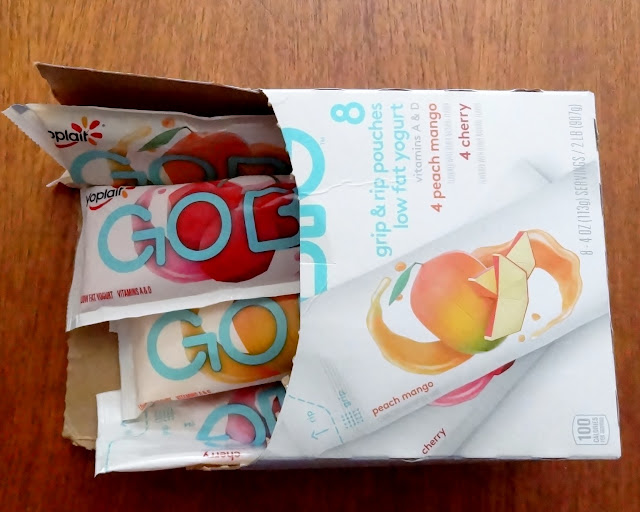 #YoplaitGoBig yogurt pouches in handy fridge box