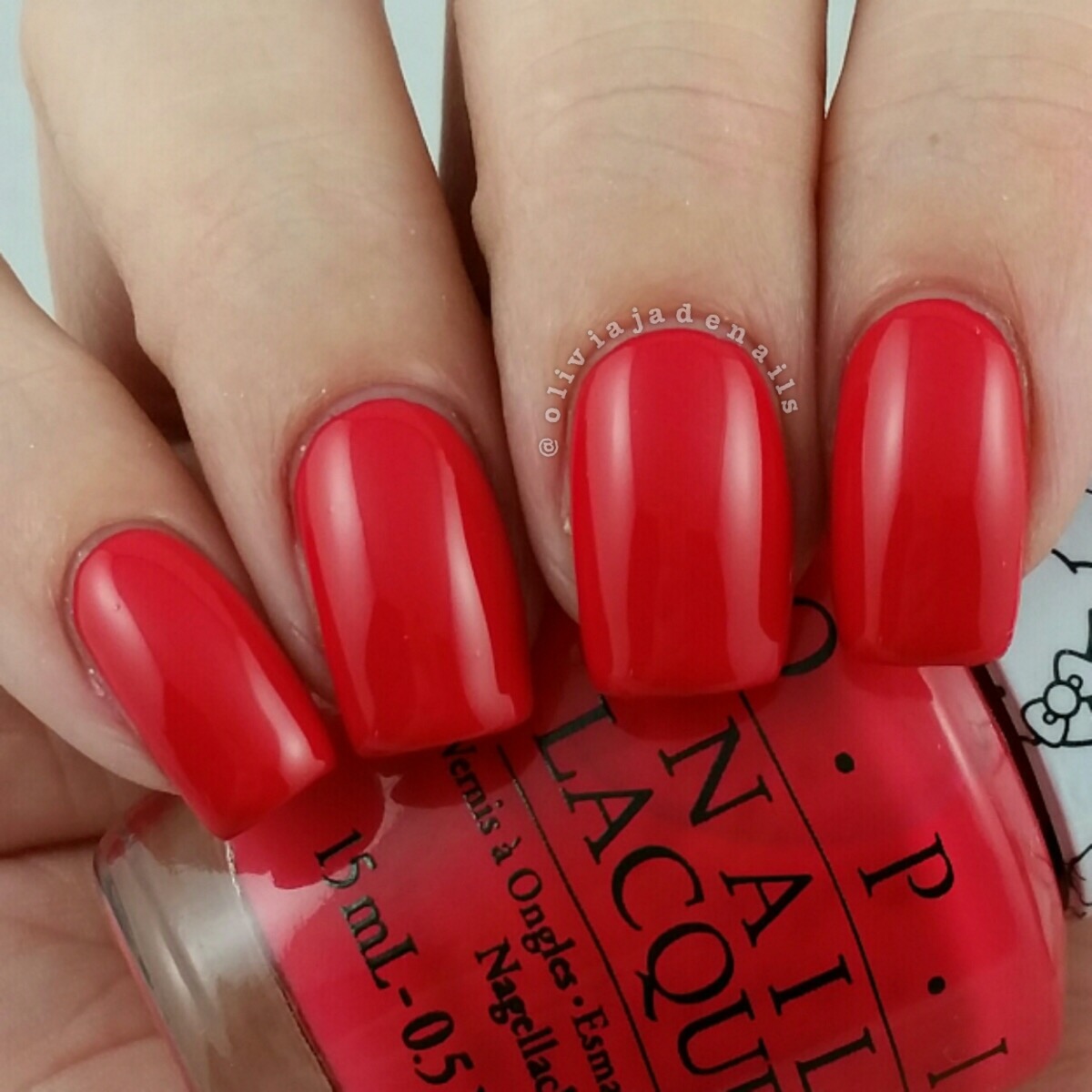 OPI 5 Apples Tall swatched by Olivia Jade Nails