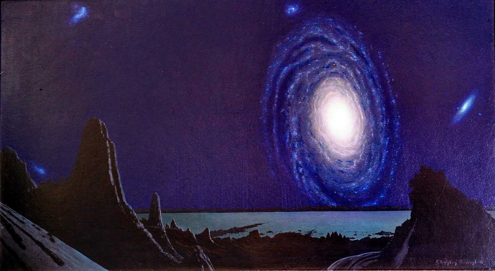 The Milky Way Galaxy from a Hypothetical Planet by Chesley Bonestell