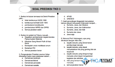 750+ Prediksi Soal TKD (TWK, TIU, TKP) CPNS disertai Kunci Jawaban dan Pembahasan