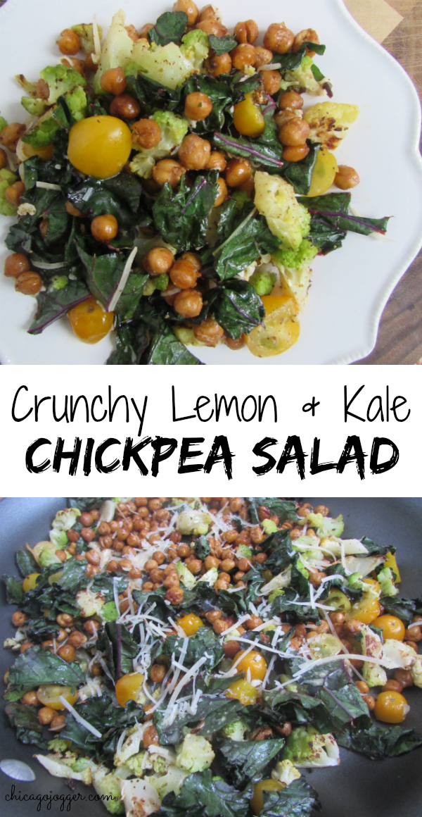 Crunchy Lemon & Kale Chickpea Salad. Chicago Jogger