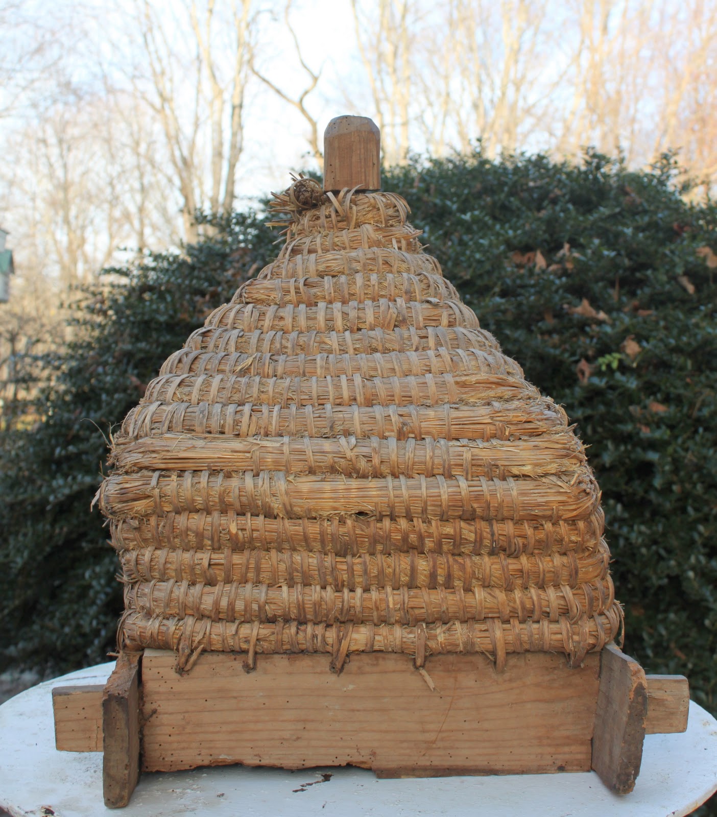52 FLEA Antique French Bee Skep For Sale