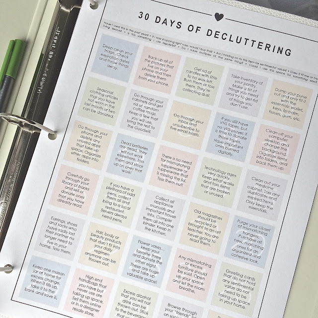 LIFE AS YOU LIVE IT: 30 Days of Decluttering