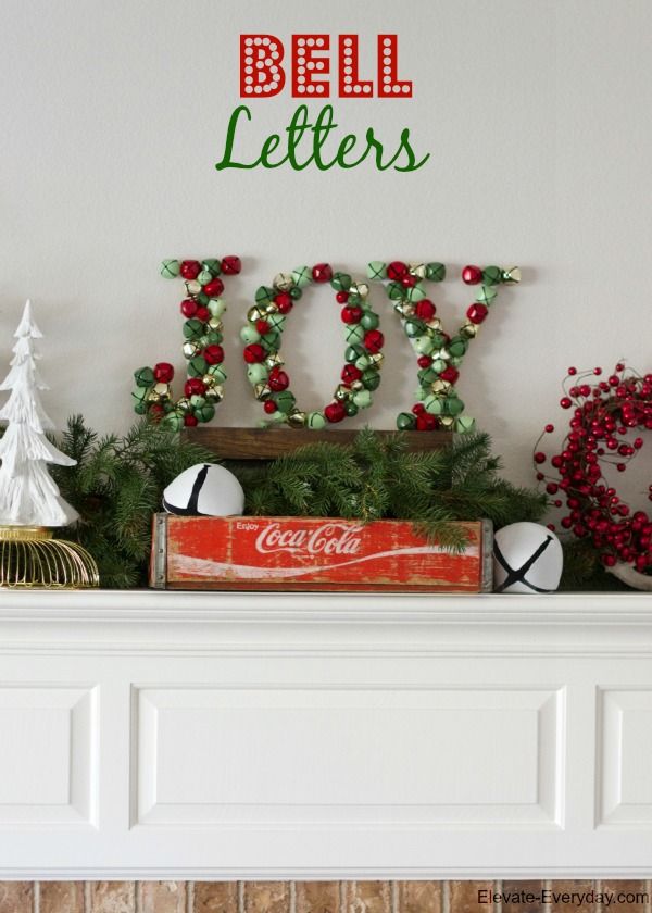 Christmas Stuff DIY Christmas home decorations Letters made from
