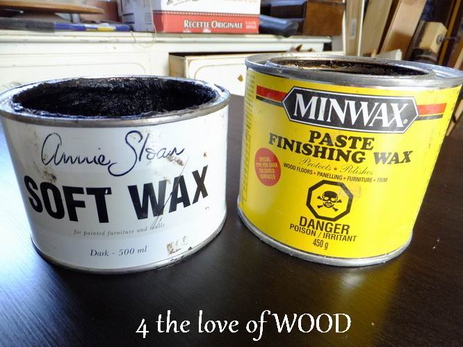 4 the love of wood DARK WAXING BLACK PAINT applying tips