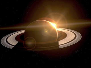 Saturn with Sun