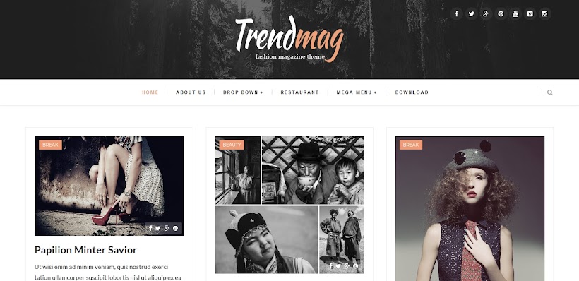 Trendmag Free Blogger Template