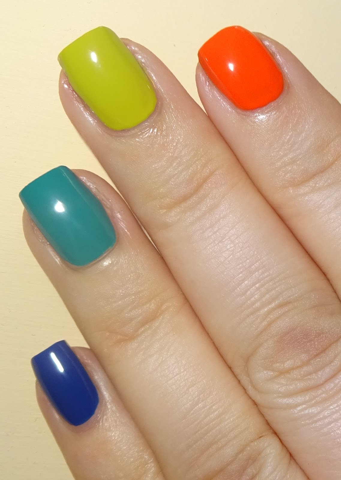 Wendy's Delights: Ombre & Skittle Nails using Avon Nail Enamels