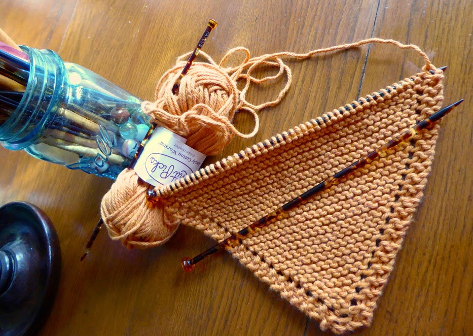 Knitting Needles, Unknown, Tortoise shell knitting needles, size 10, 1949c