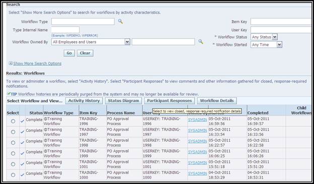 Oracle Applications: Oracle Workflow Training Manual