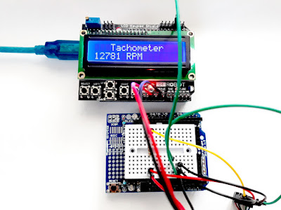 Arduino Tachometer with optical switch Arduino Tachometer with optical switch